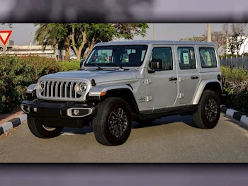 Jeep  Wrangler  Sahara  2024  Automatic  0 Km  4 Cylinder  Four Wheel Drive (4WD)  SUV  Silver  With Warranty