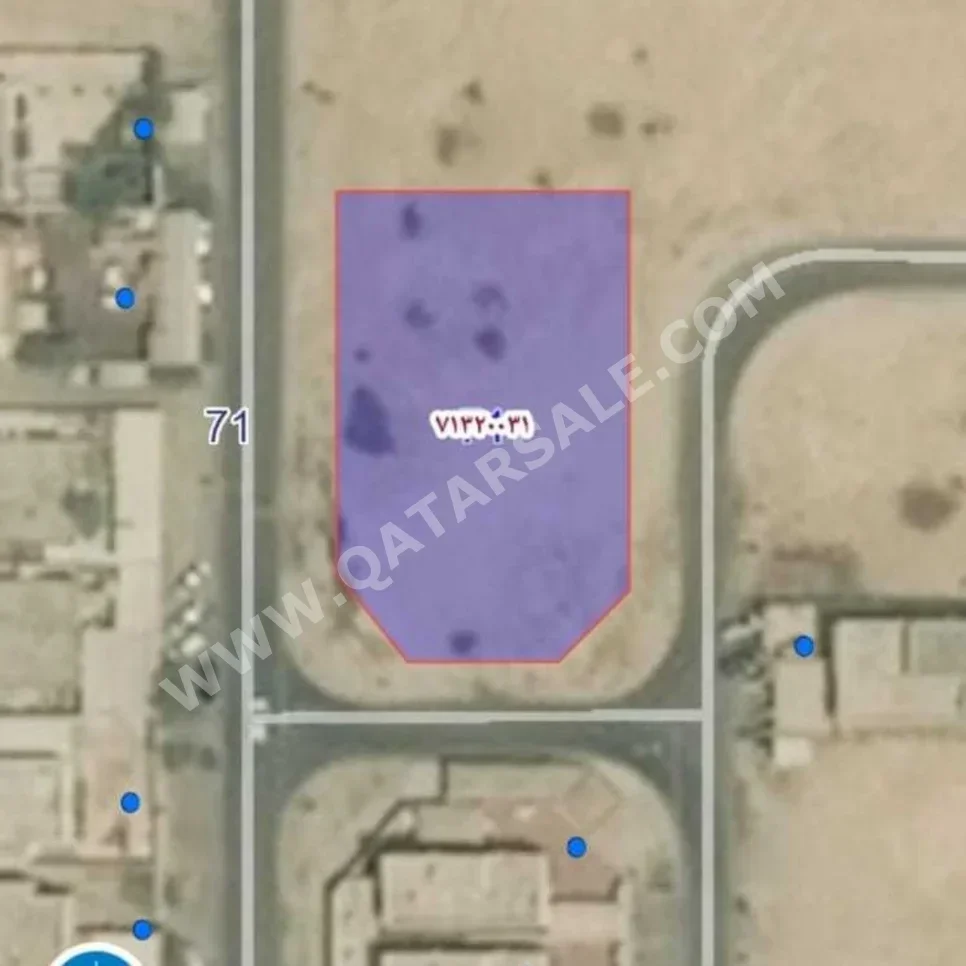 Lands For Sale in Umm Salal  - Al Kharaitiyat  -Area Size 1٬600 Square Meter