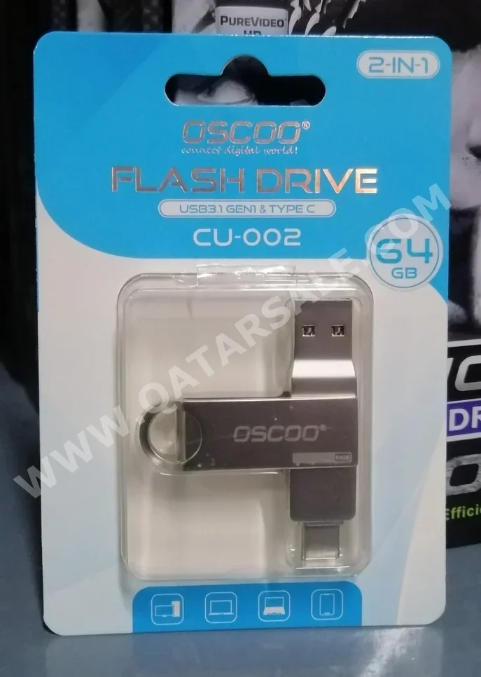 Flash drive 64 GB  Compatible With Mobile Phone  Warranty /  USB 3.1