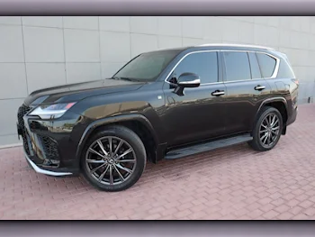 Lexus  LX  600 F Sport  2022  Automatic  47,000 Km  6 Cylinder  Four Wheel Drive (4WD)  SUV  Black  With Warranty