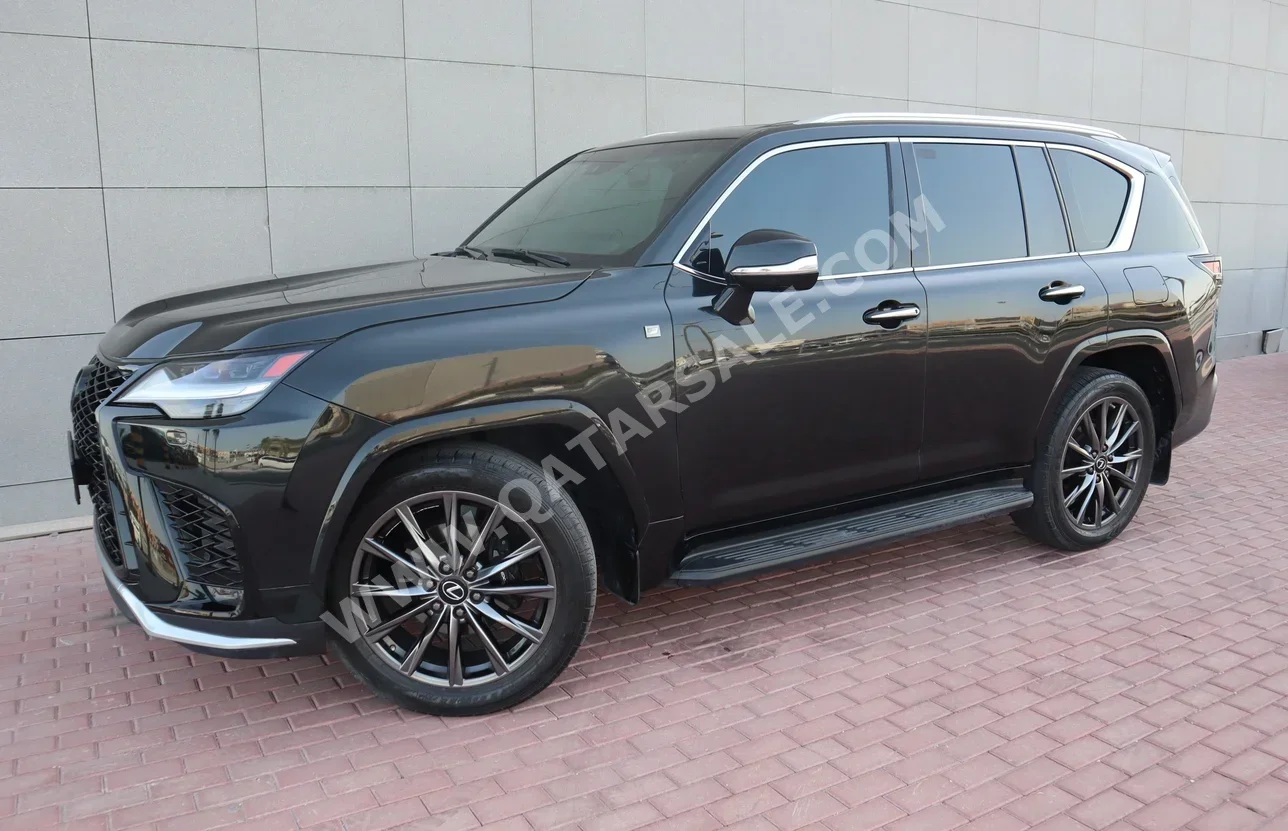 Lexus  LX  600 F Sport  2022  Automatic  47,000 Km  6 Cylinder  Four Wheel Drive (4WD)  SUV  Black  With Warranty