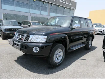 Nissan  Patrol  Safari  2023  Manual  0 Km  6 Cylinder  Four Wheel Drive (4WD)  SUV  Black  With Warranty