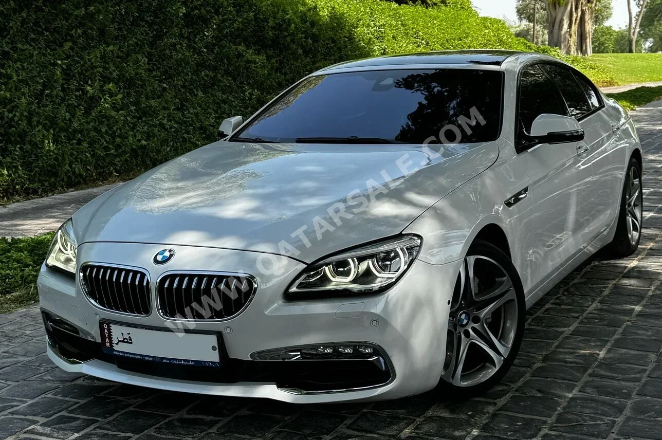 BMW  6-Series  640i Gran Coupe  2016  Automatic  76,000 Km  6 Cylinder  Rear Wheel Drive (RWD)  Sedan  White