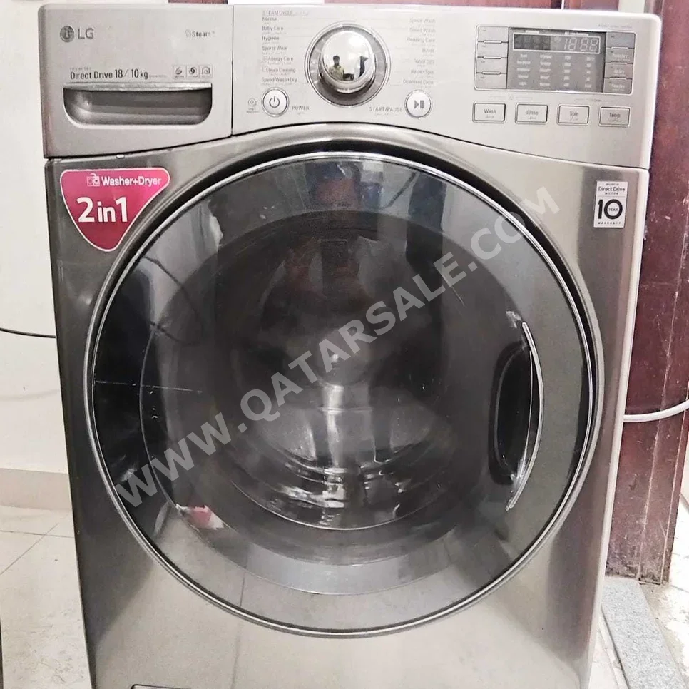 Washers & Dryers Sets LG /  17 Kg  Stainless Steel  With Delivery  With Installation  Front Load Washer  Electric