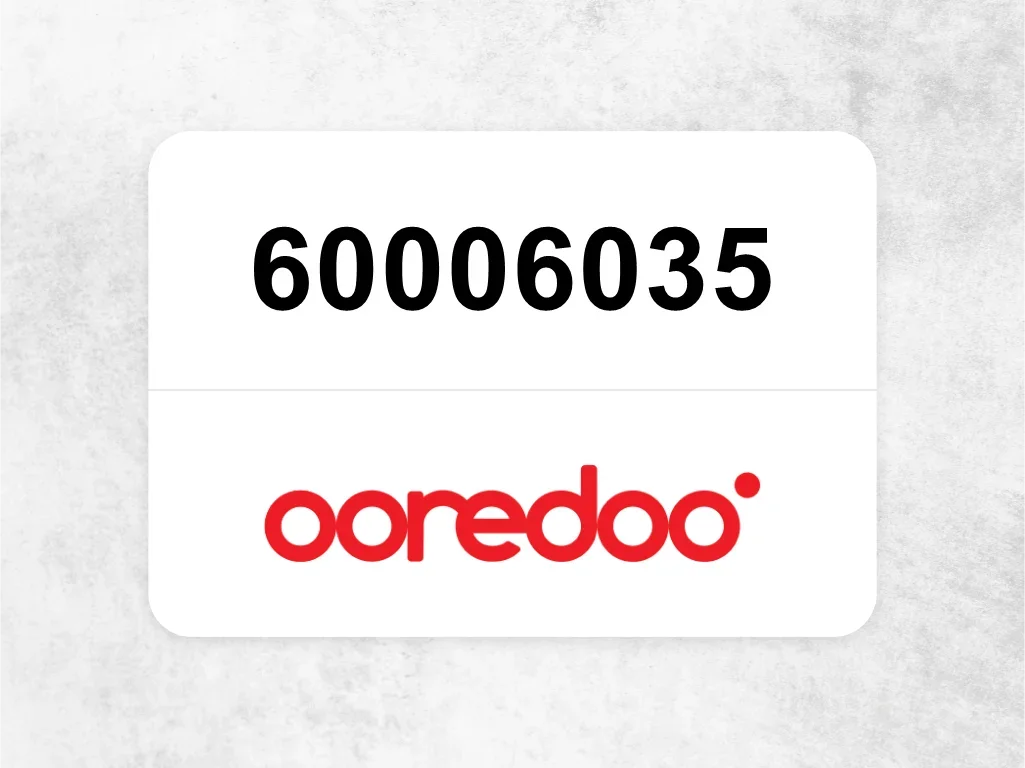  Ooredoo Mobile Phone  60006035