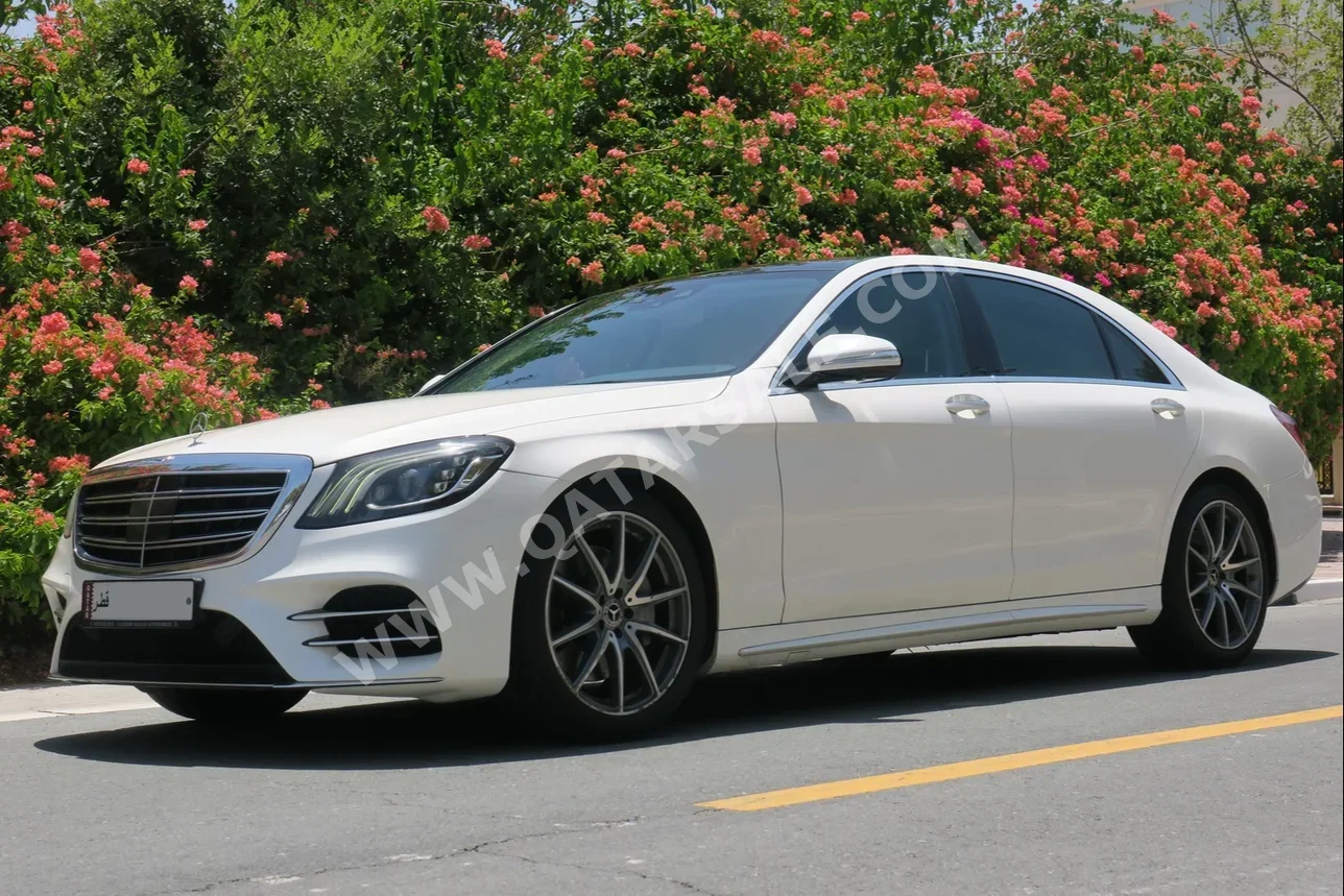 Mercedes-Benz  S-Class  450  2019  Automatic  78٬000 Km  6 Cylinder  Rear Wheel Drive (RWD)  Sedan  White