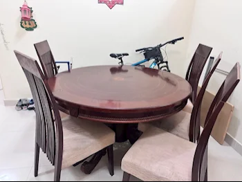 Dining Table with Chairs  - Brown