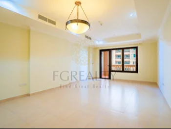 1 Bedrooms  Apartment  For Rent  in Doha -  The Pearl  Not Furnished