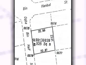 Lands For Sale in Al Wakrah  - Al Wakrah  -Area Size 525 Square Meter