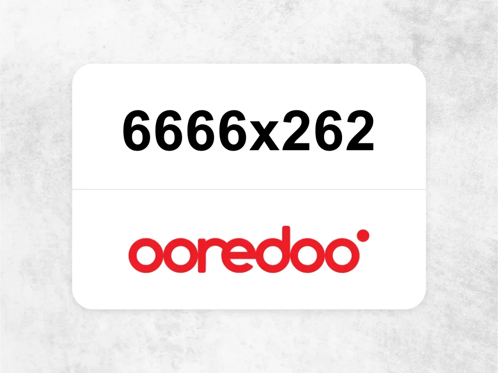 Ooredoo Mobile Phone  6666x262