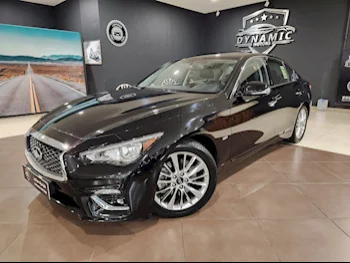 Infiniti  Q  50  2020  Automatic  18,000 Km  6 Cylinder  Rear Wheel Drive (RWD)  Sedan  Black  With Warranty