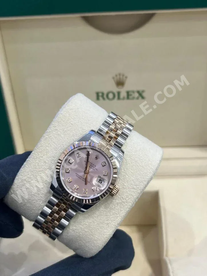 Watches - Rolex  - Analogue Watches  - Pink  - Women Watches