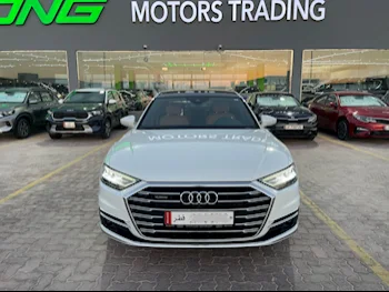 Audi  A8  L  2021  Automatic  8,000 Km  6 Cylinder  All Wheel Drive (AWD)  Sedan  White  With Warranty