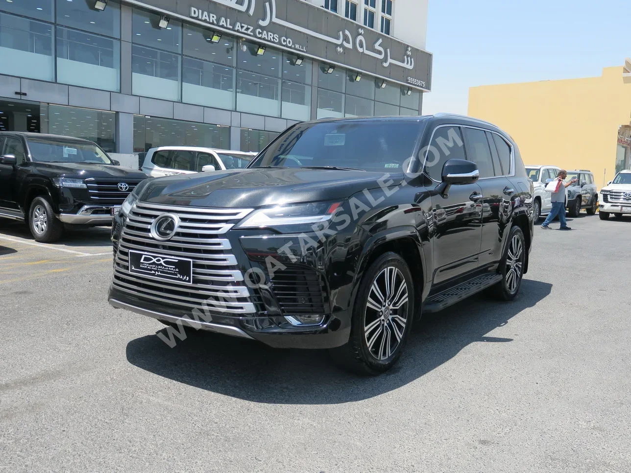 Lexus  LX  600 Luxury  2023  Automatic  23,000 Km  6 Cylinder  Four Wheel Drive (4WD)  SUV  Black  With Warranty