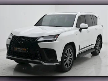 Lexus  LX  600 F Sport  2023  Automatic  11,000 Km  6 Cylinder  Four Wheel Drive (4WD)  SUV  White  With Warranty