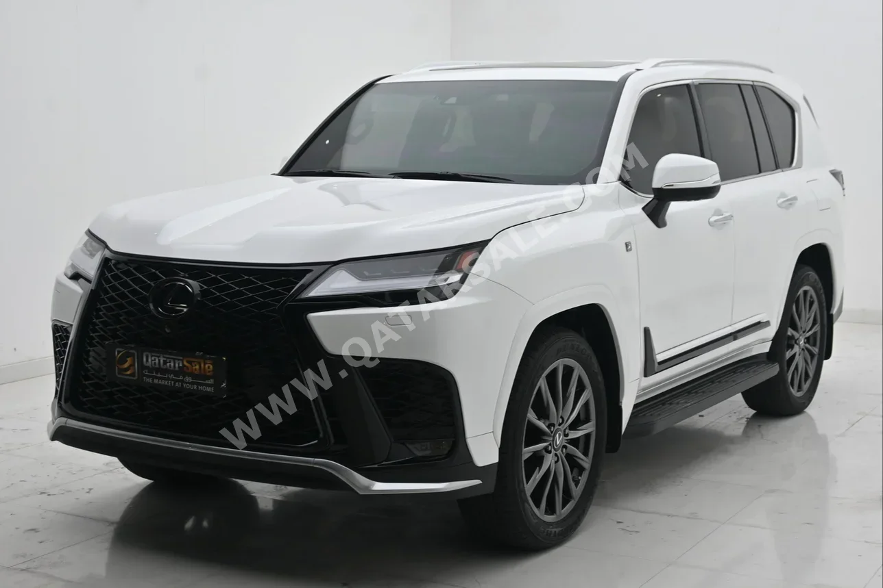 Lexus  LX  600 F Sport  2023  Automatic  11,000 Km  6 Cylinder  Four Wheel Drive (4WD)  SUV  White  With Warranty