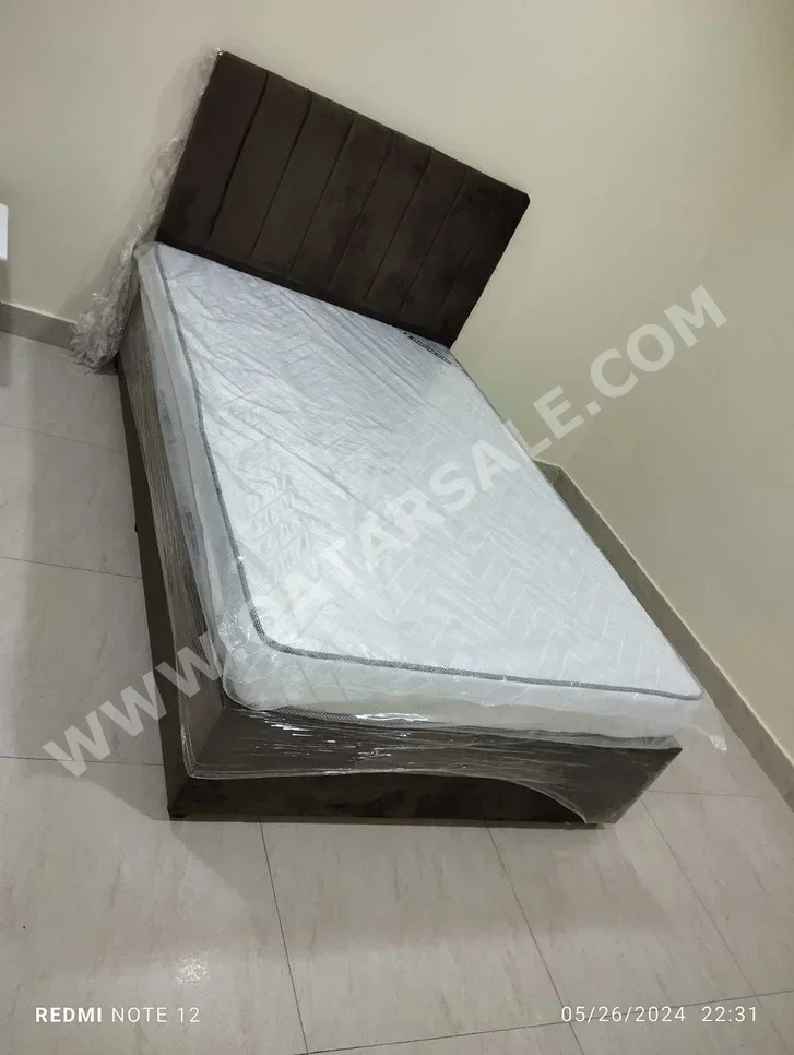 Beds - Single  - Brown  - Mattress Included