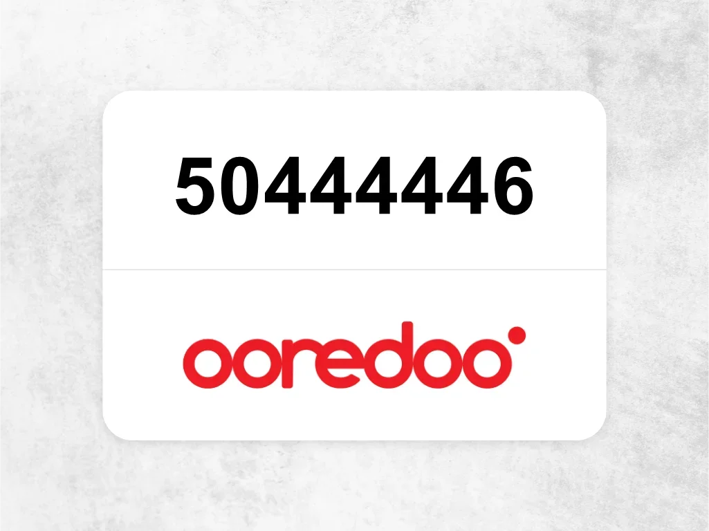 Ooredoo Mobile Phone  50444446