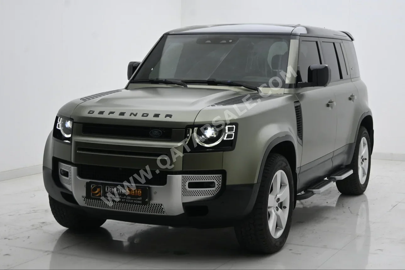 Land Rover  Defender  110 HSE  2020  Automatic  43,000 Km  6 Cylinder  Four Wheel Drive (4WD)  SUV  Matte Green  With Warranty