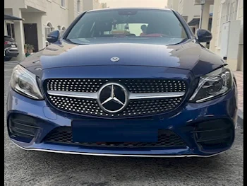 Mercedes-Benz  C-Class  200  2019  Automatic  77٬000 Km  4 Cylinder  Rear Wheel Drive (RWD)  Sedan  Blue  With Warranty