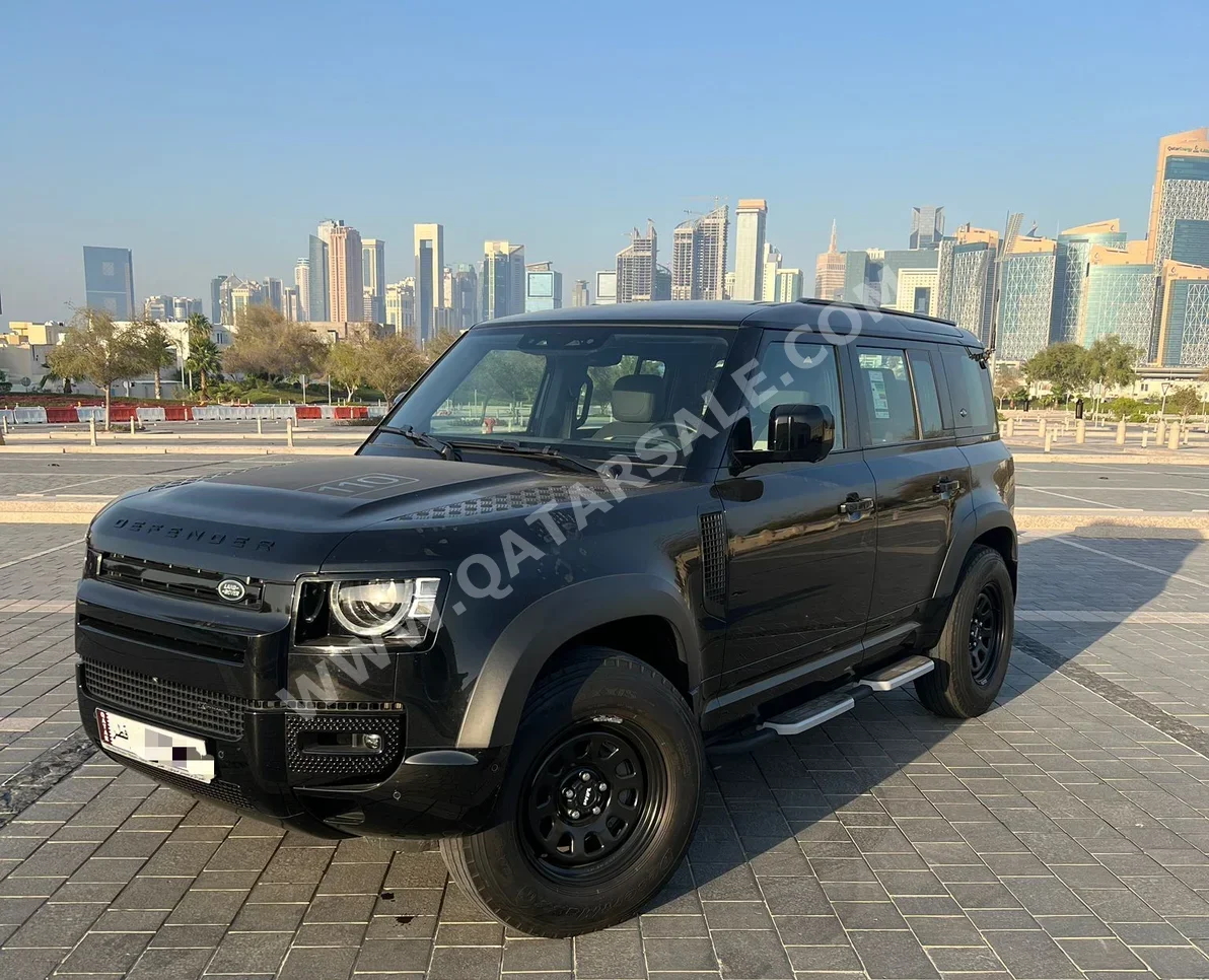 Land Rover  Defender  110  2023  Automatic  34,000 Km  6 Cylinder  Four Wheel Drive (4WD)  SUV  Black  With Warranty