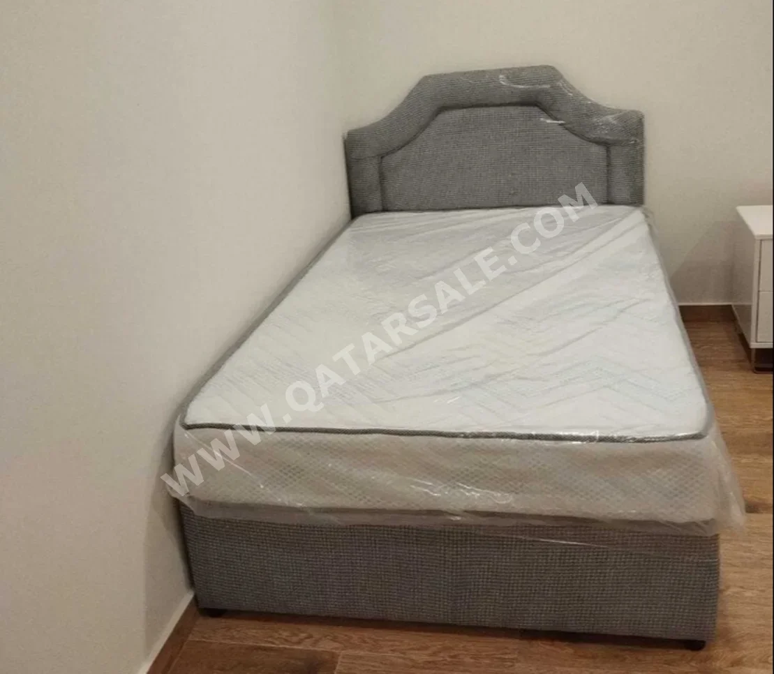 Beds - Single  - Gray  - Mattress Included