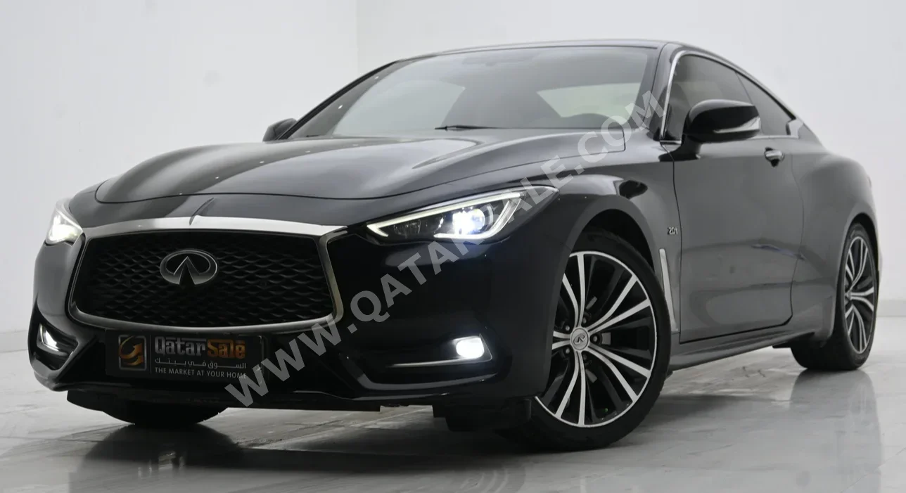 Infiniti  Q  60  2017  Automatic  133,000 Km  6 Cylinder  Rear Wheel Drive (RWD)  Coupe / Sport  Black