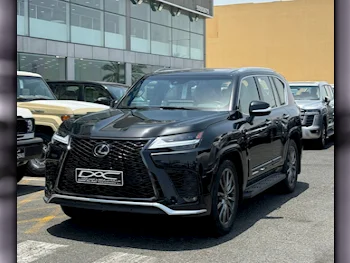 Lexus  LX  600 F Sport  2023  Automatic  48,000 Km  6 Cylinder  Four Wheel Drive (4WD)  SUV  Black  With Warranty