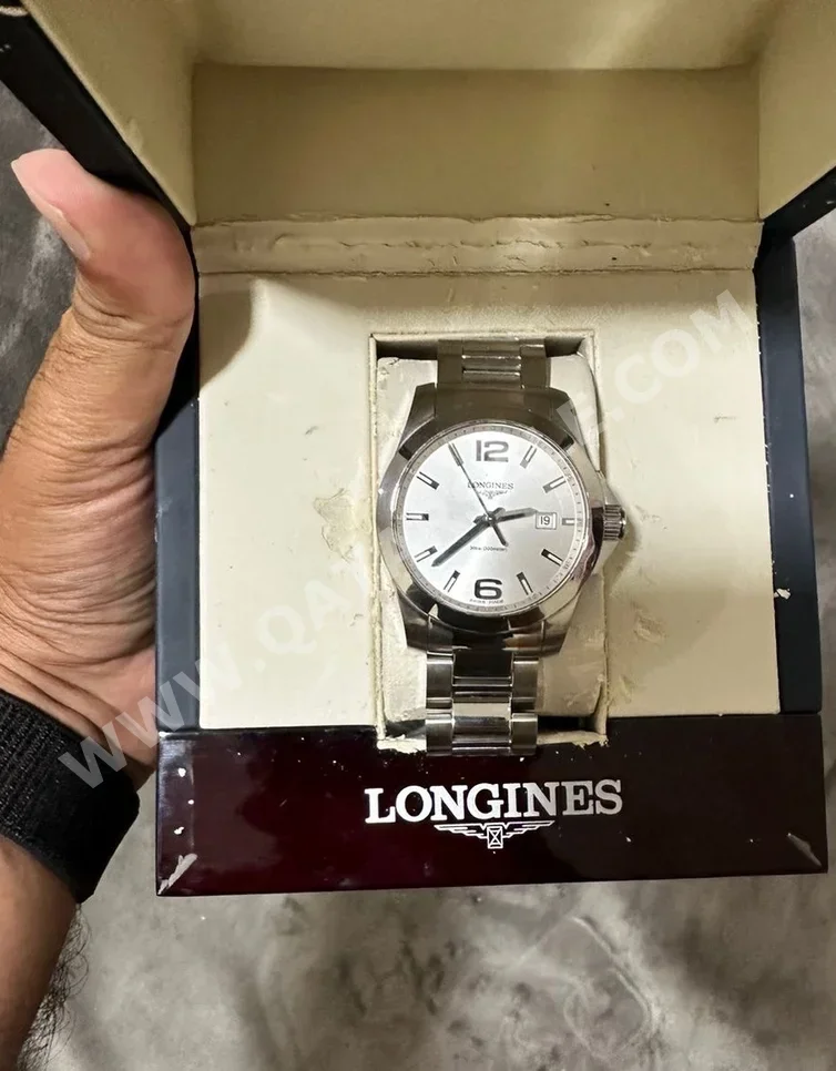 Watches - Longines  - Quartz Watch  - Silver  - Men Watches