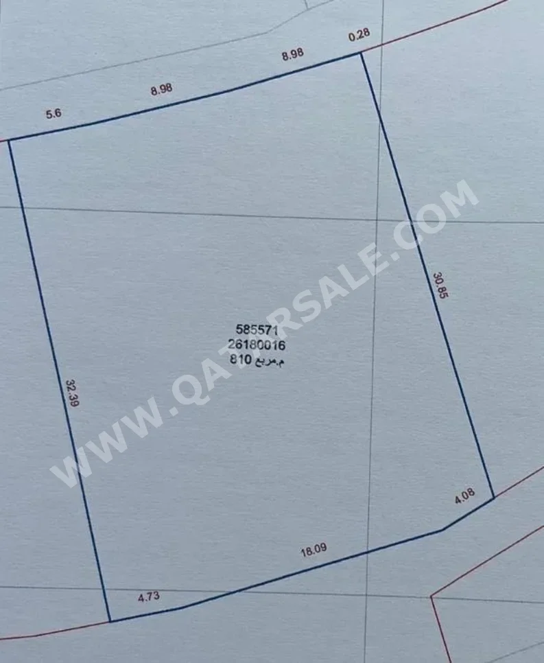 اراضي للبيع في الدوحة  - نجمة  -المساحة 810 متر مربع