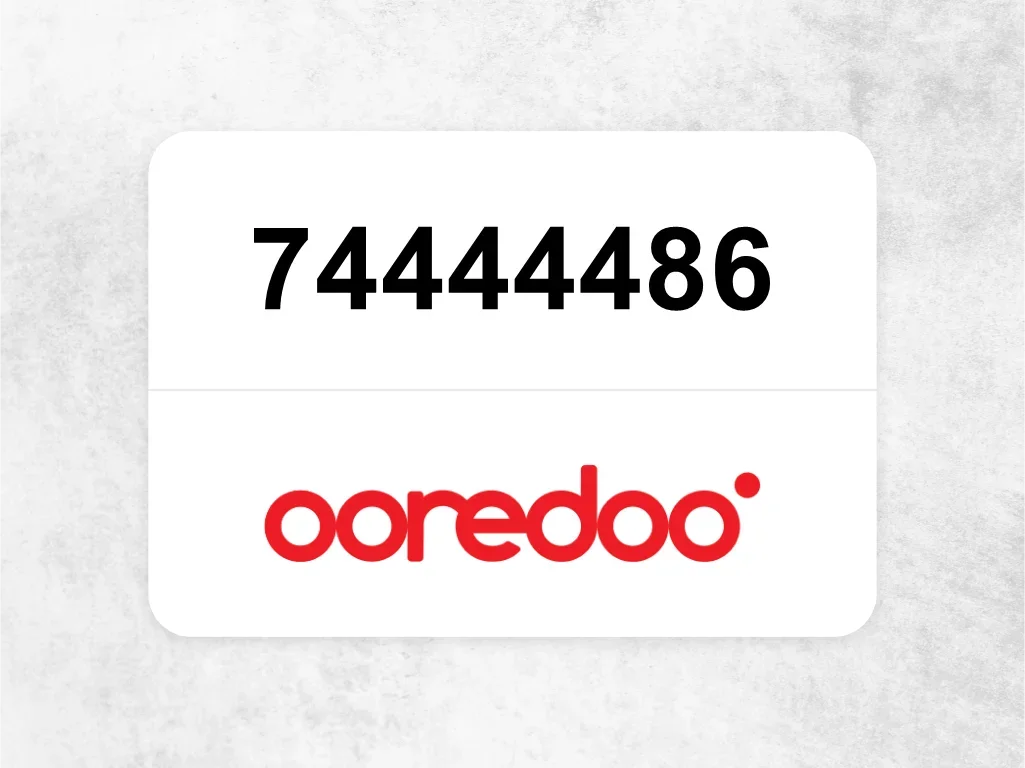 Ooredoo Mobile Phone  74444486