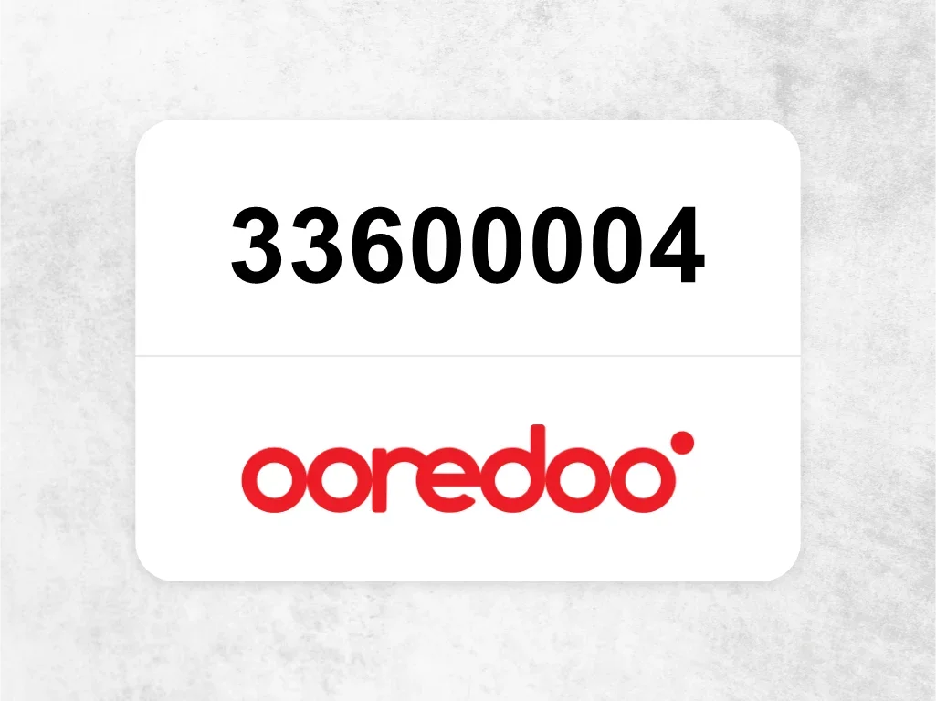 Ooredoo Mobile Phone  33600004