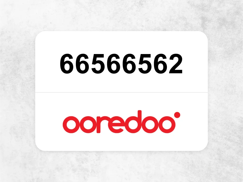 Ooredoo Mobile Phone  66566562