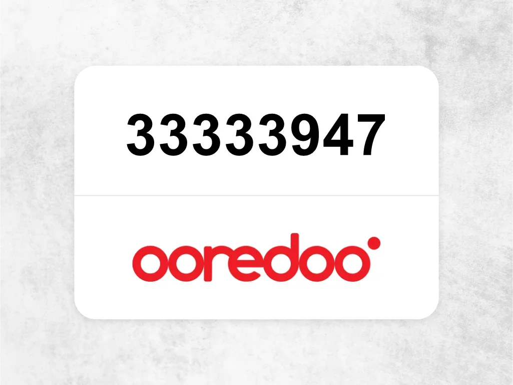 Ooredoo Mobile Phone  33333947