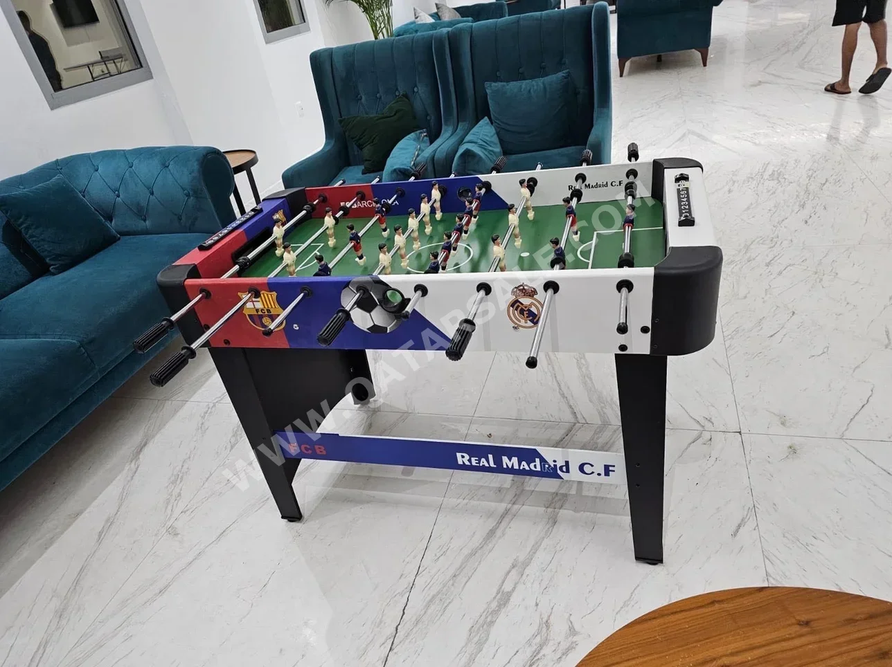 Blue  Foosball Table