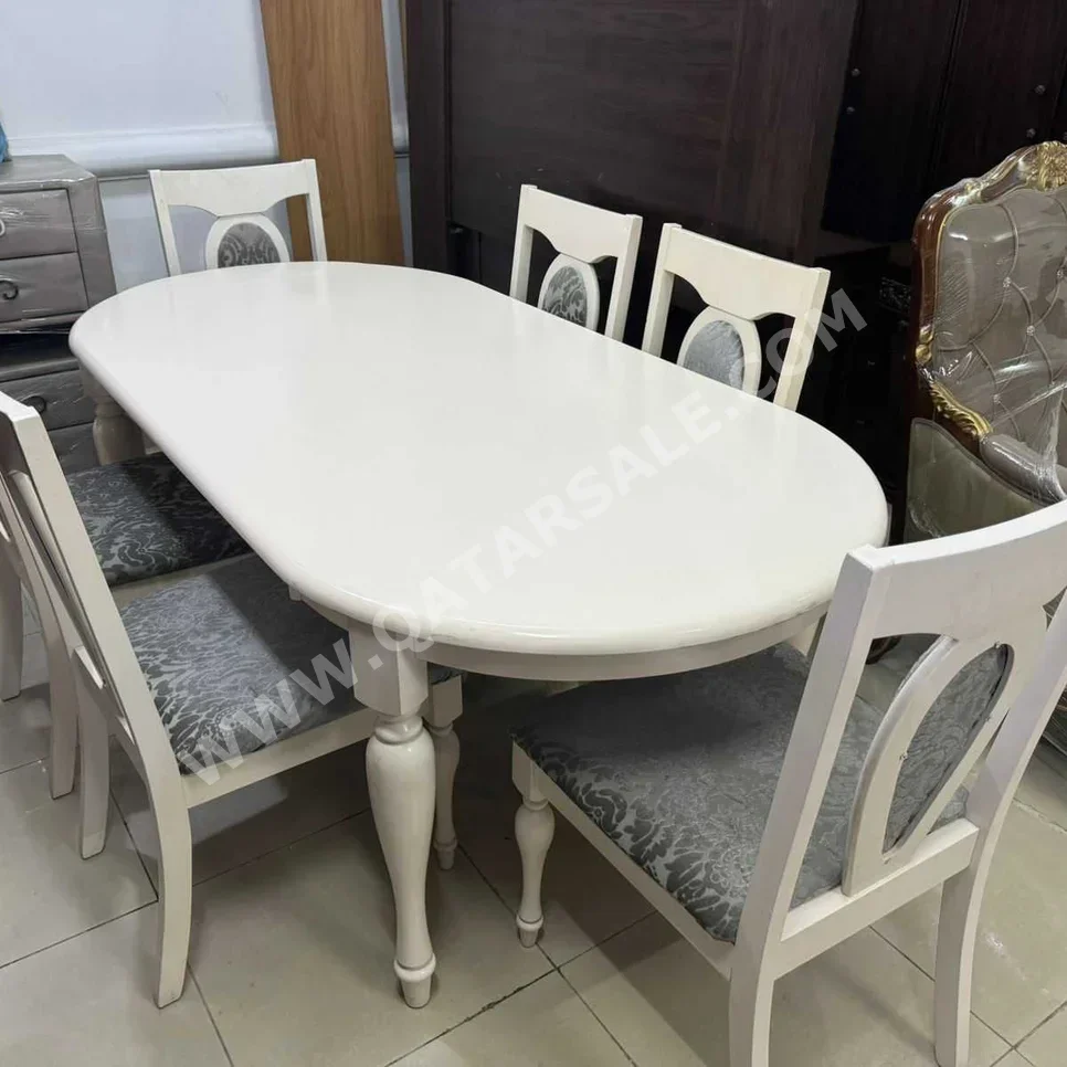 Dining Table with Chairs  - White