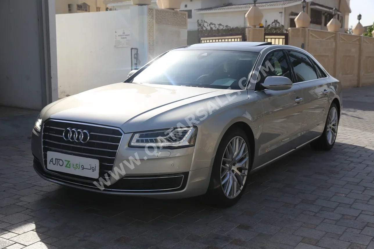 Audi  A8  50 TFSI  2015  Automatic  102,000 Km  6 Cylinder  Rear Wheel Drive (RWD)  Sedan  Silver