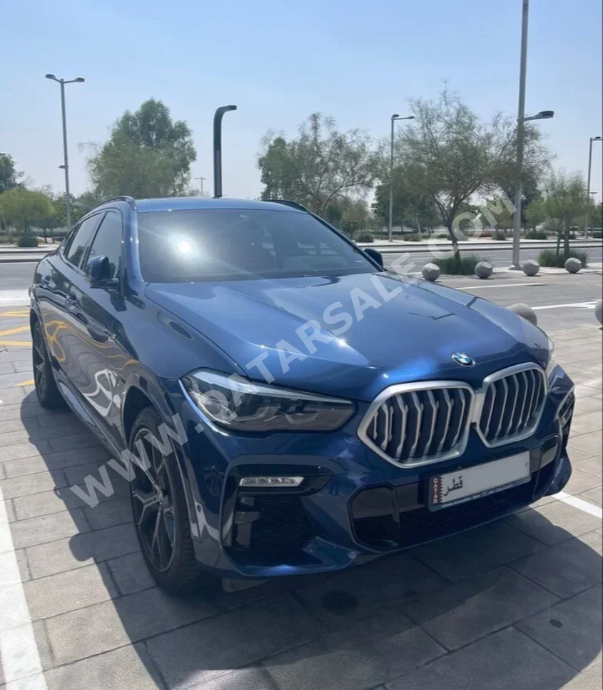 BMW  X-Series  X6  2022  Automatic  45٬161 Km  6 Cylinder  Four Wheel Drive (4WD)  SUV  Blue  With Warranty