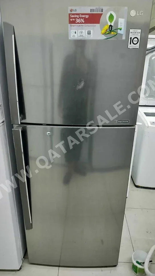 LG  Bottom Freezer Refrigerator  - Silver