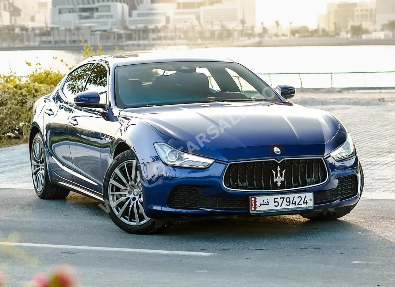 Maserati  Ghibli  S  2015  Automatic  48,000 Km  6 Cylinder  Rear Wheel Drive (RWD)  Sedan  Blue