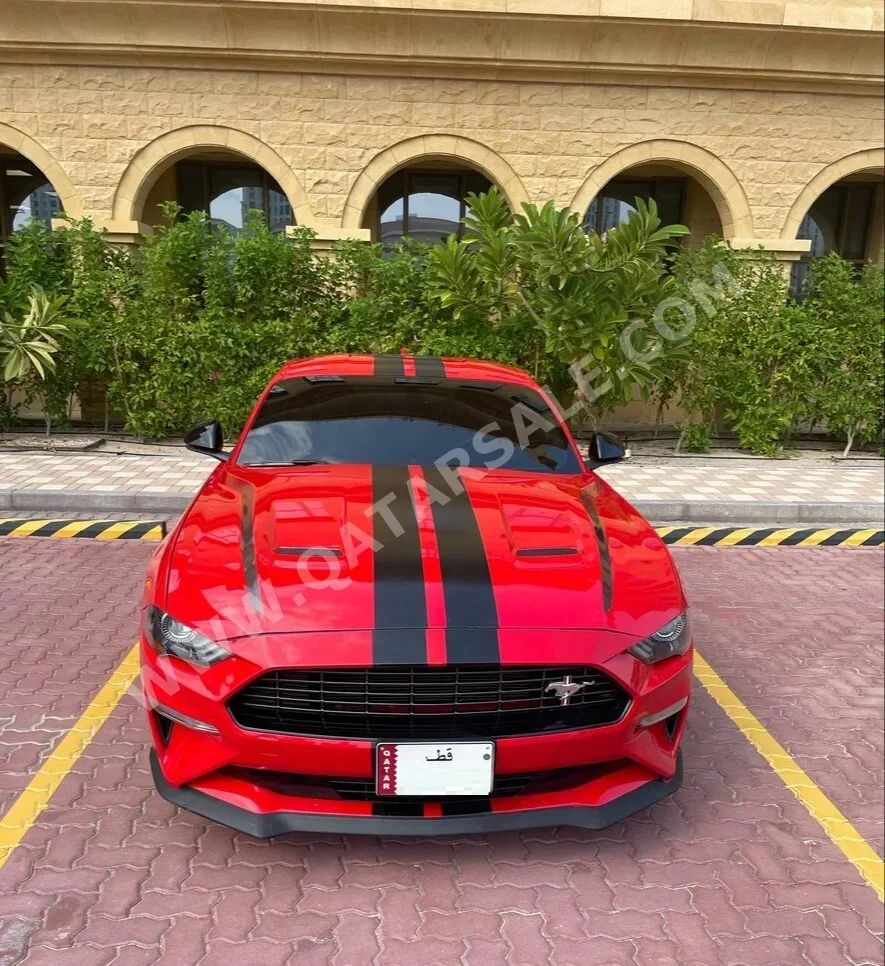 Ford  Mustang  Ecoboost  2021  Automatic  29,000 Km  4 Cylinder  Rear Wheel Drive (RWD)  Coupe / Sport  Red  With Warranty