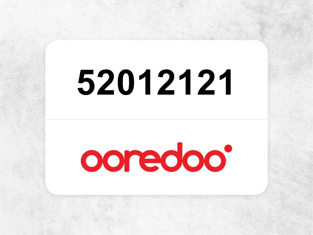 Ooredoo Mobile Phone  52012121