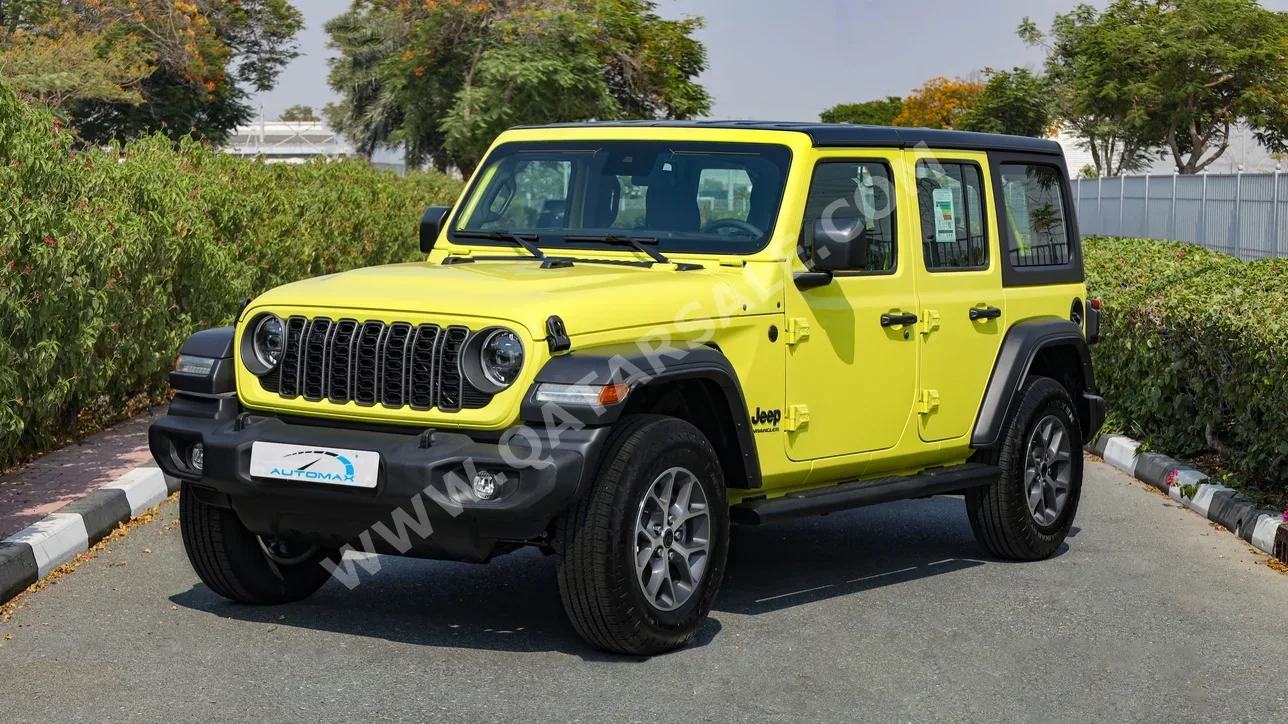 Jeep  Wrangler  Sport Plus  2024  Automatic  0 Km  4 Cylinder  Four Wheel Drive (4WD)  SUV  Yellow  With Warranty