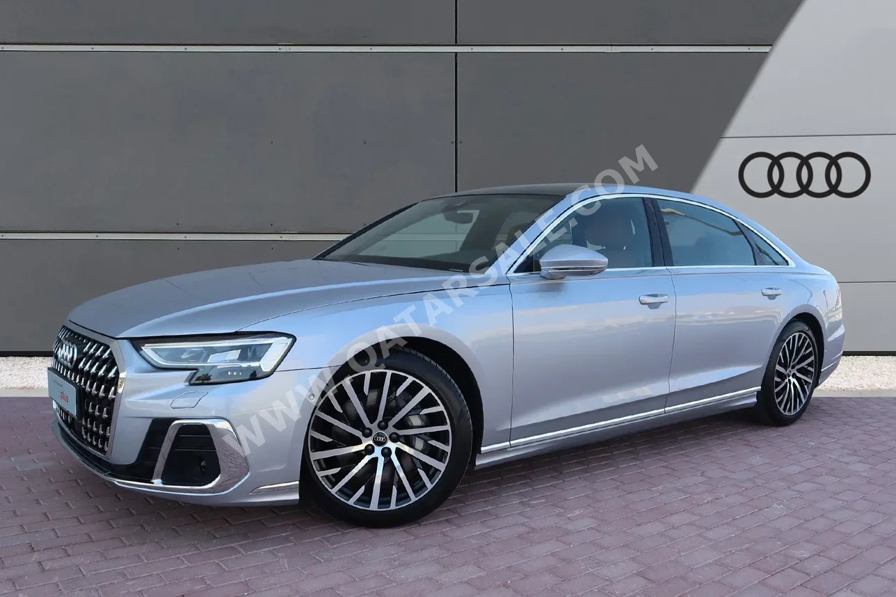 Audi  A8  L  2022  Automatic  9,000 Km  6 Cylinder  All Wheel Drive (AWD)  Sedan  Silver  With Warranty