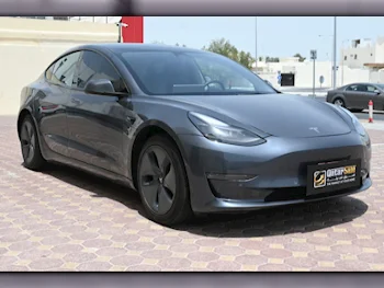 Tesla  Model 3  2022  Automatic  30,000 Km  0 Cylinder  All Wheel Drive (AWD)  Sedan  Gray