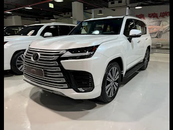 Lexus  LX  600 Luxury  2023  Automatic  48,000 Km  6 Cylinder  Rear Wheel Drive (RWD)  SUV  White  With Warranty