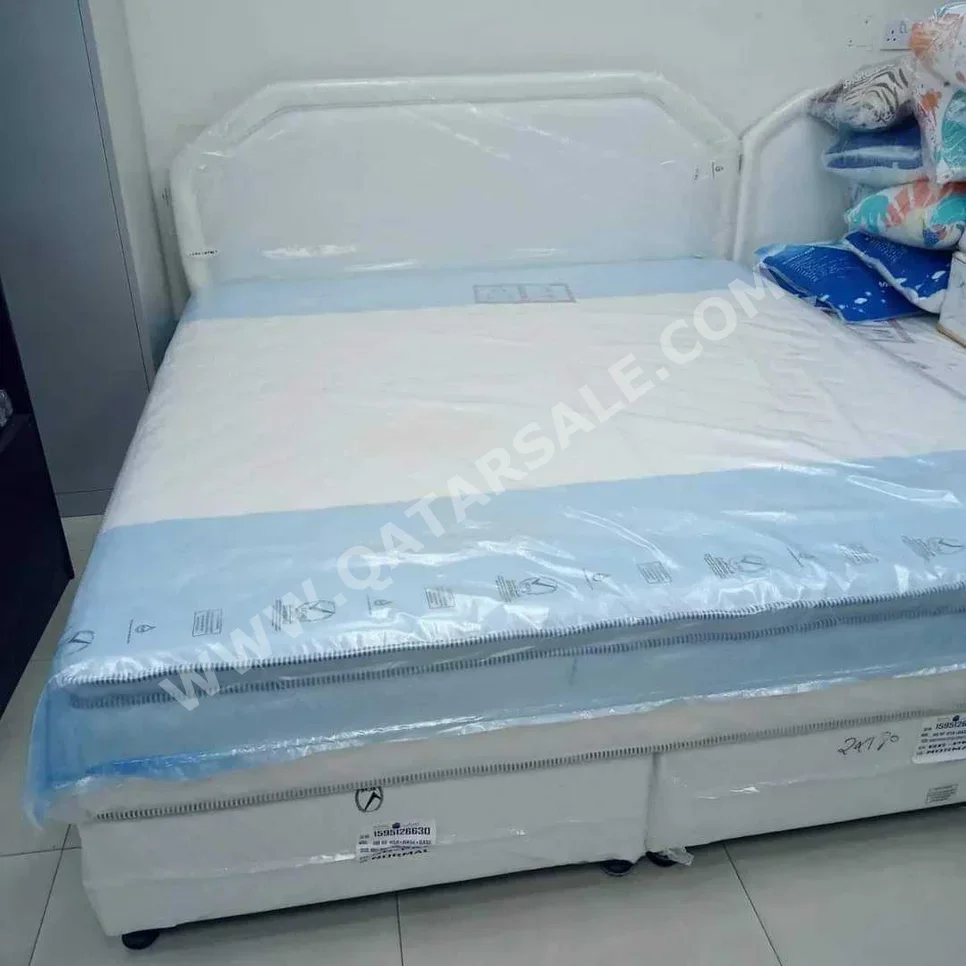 Beds - King  - White  - Mattress Included