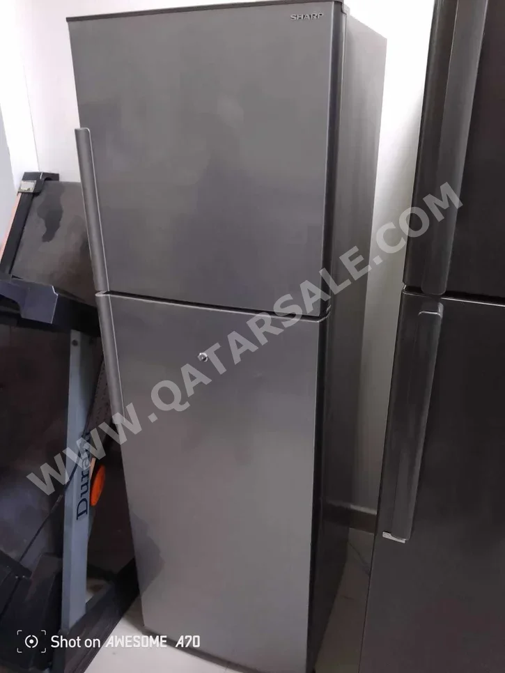 SHARP  Top Freezer Refrigerator  - Silver