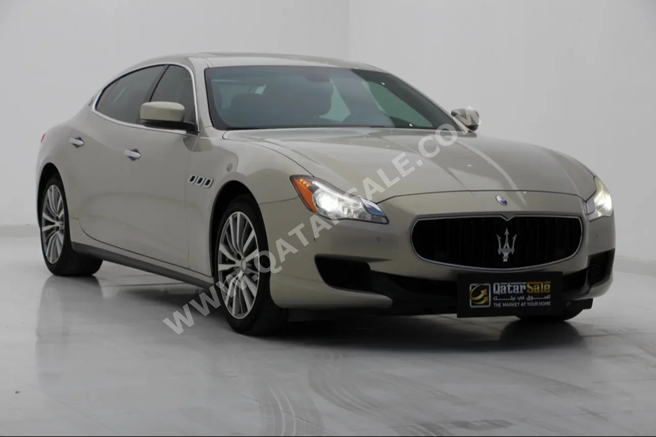 Maserati  Quattroporte  2016  Automatic  67,000 Km  6 Cylinder  Rear Wheel Drive (RWD)  Sedan  Gold