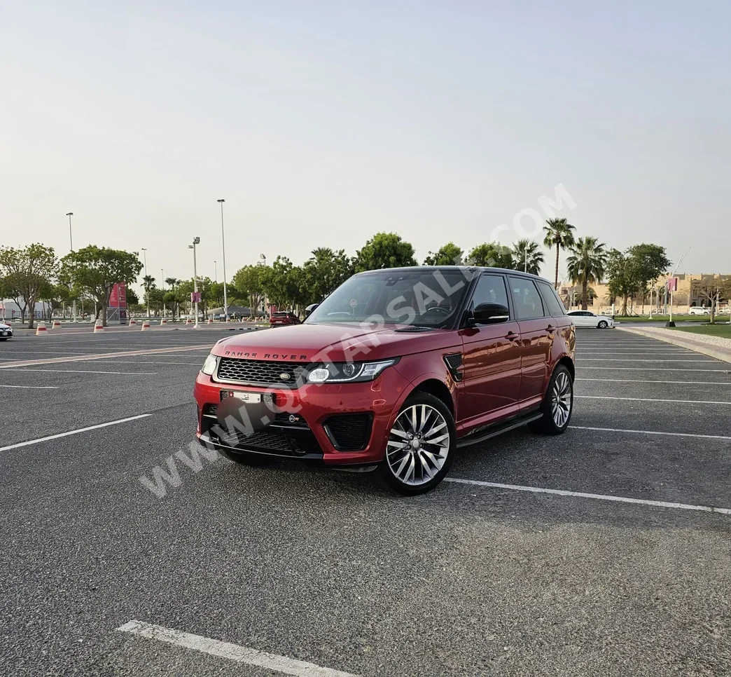  Land Rover  Range Rover  Sport SVR  2017  Automatic  129,000 Km  8 Cylinder  Four Wheel Drive (4WD)  SUV  Red  With Warranty